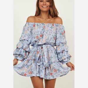 Floral Off-Shoulder Dress